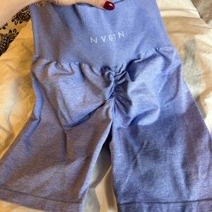 NVGTN Periwinkle Scrunch Seamless Shorts | worn once